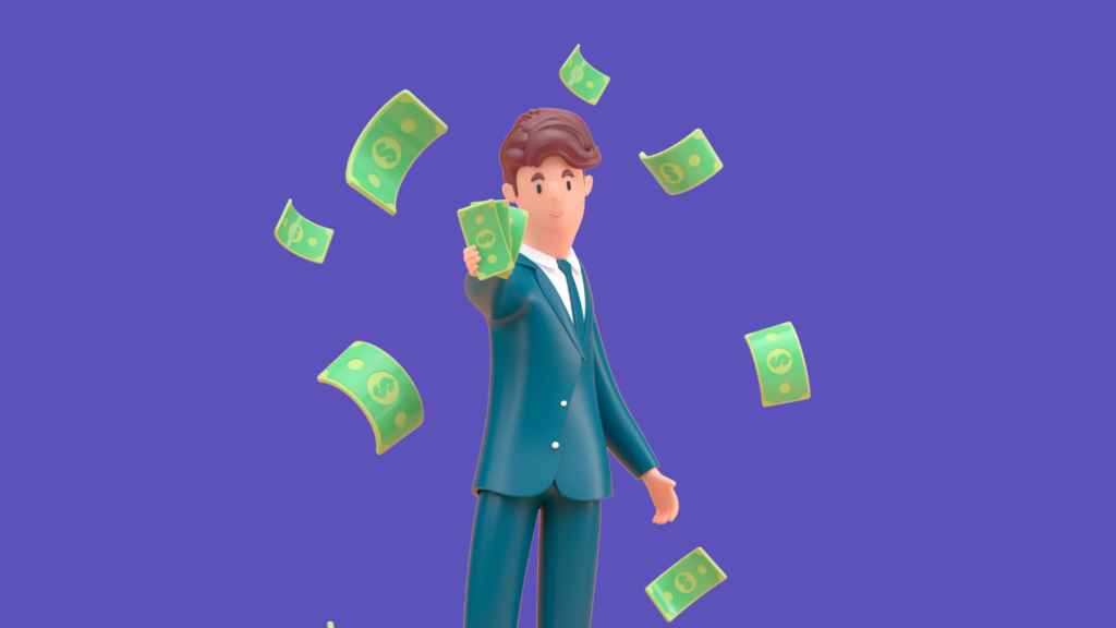 businessman with money